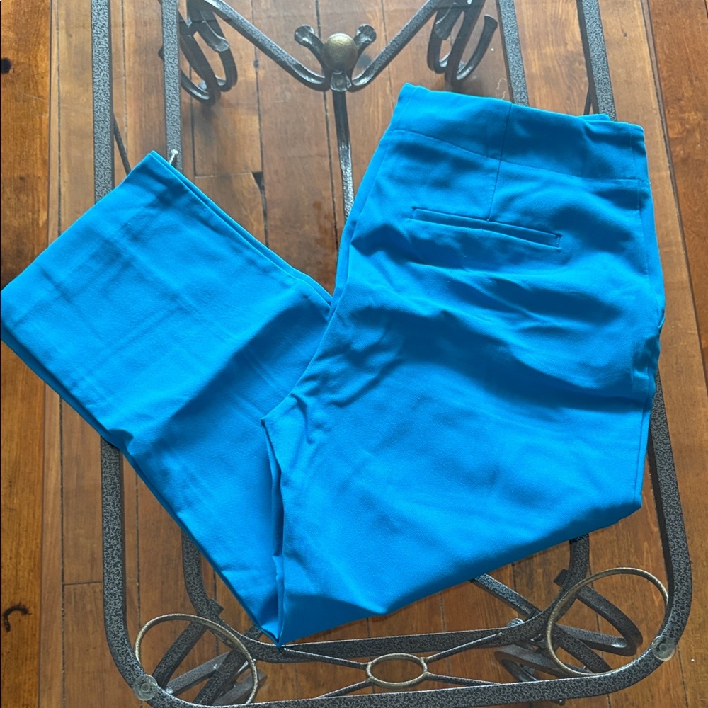 Rachel Zoe Bright Turquoise Straight Leg Pants